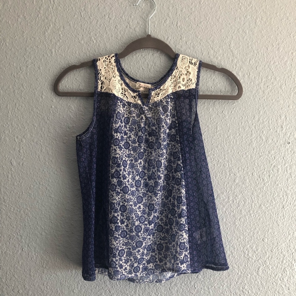 Sheer tank top